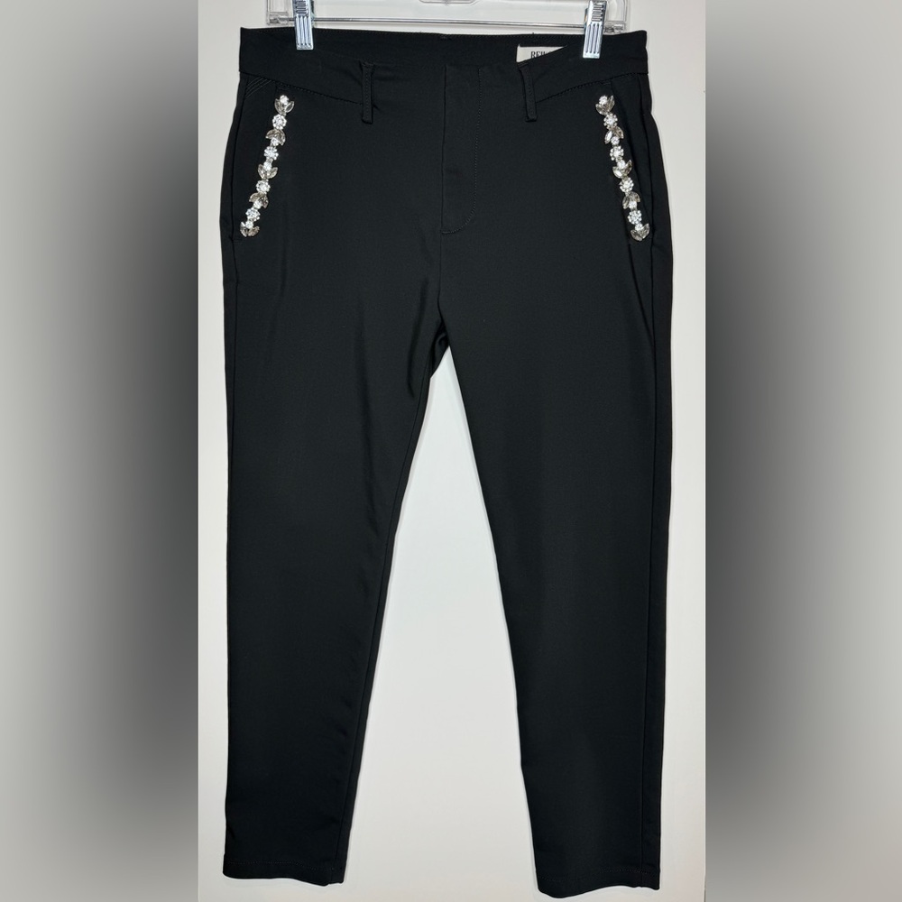 Reiko Lizzy Trim Pant in Black Size 28